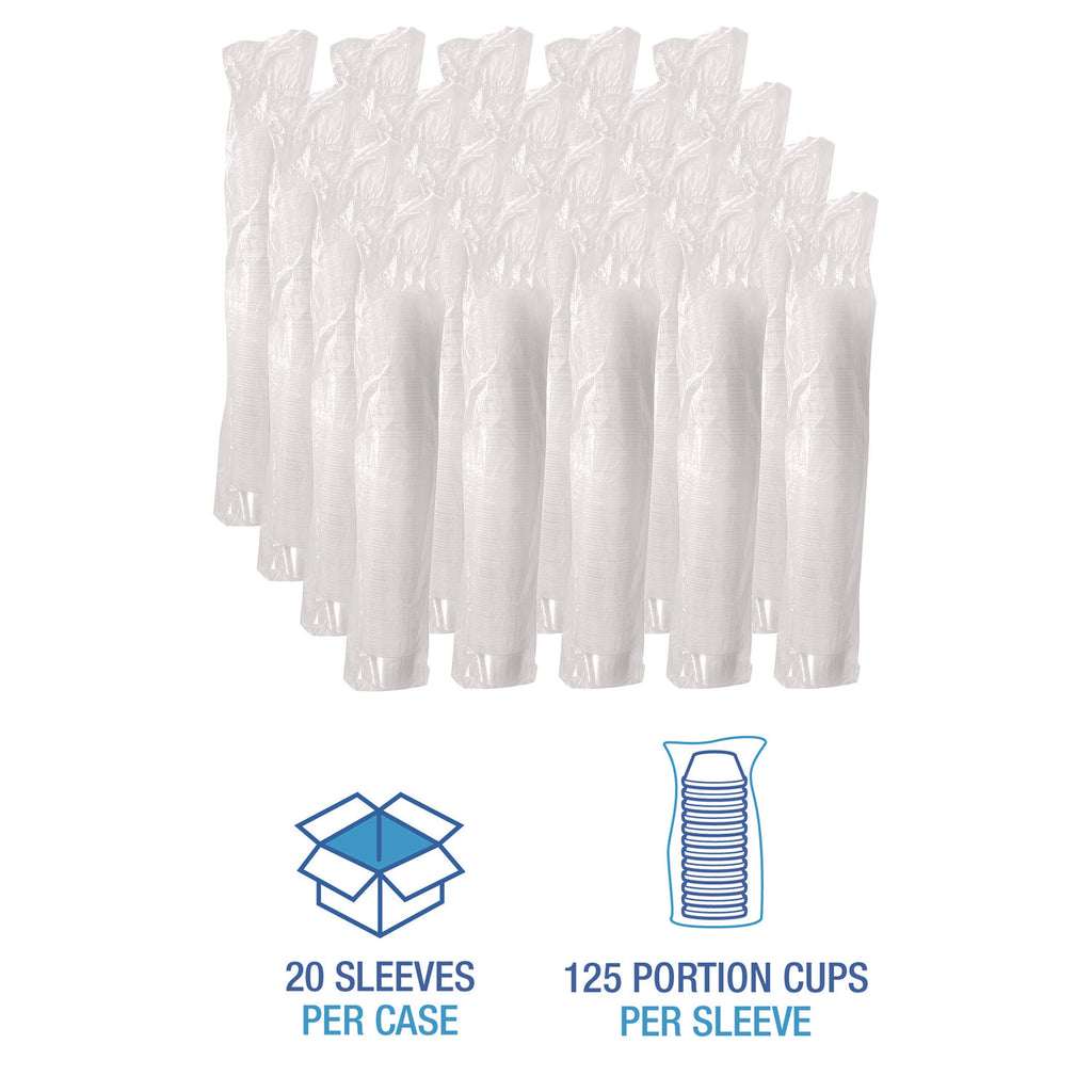Souffle/Portion Cups, 4 oz, Polypropylene, Translucent, 2,500/Carton
