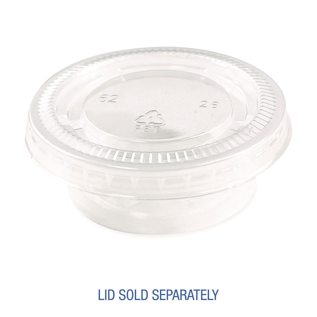 Souffle/Portion Cups, 1.5 oz, Polypropylene, Translucent, 2,500/Carton
