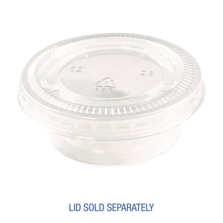 Souffle/Portion Cups, 1.5 oz, Polypropylene, Translucent, 2,500/Carton