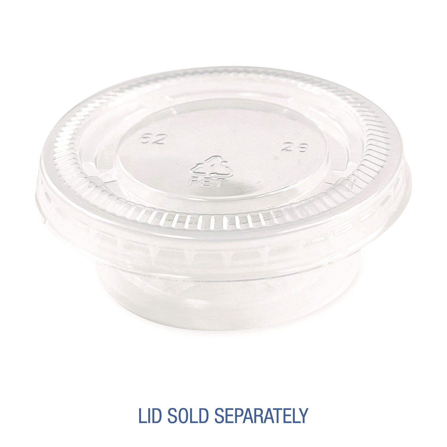 Souffle/Portion Cups, 1.5 oz, Polypropylene, Translucent, 2,500/Carton