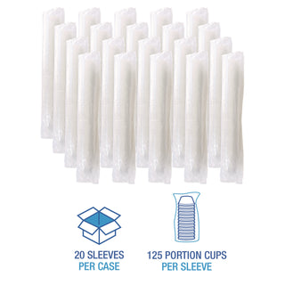 Souffle/Portion Cups, 1.5 oz, Polypropylene, Translucent, 2,500/Carton