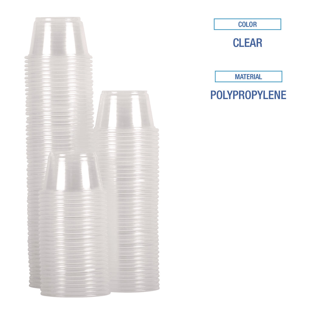 Souffle/Portion Cups, 3.25 oz, Polypropylene, Translucent, 2,500/Carton