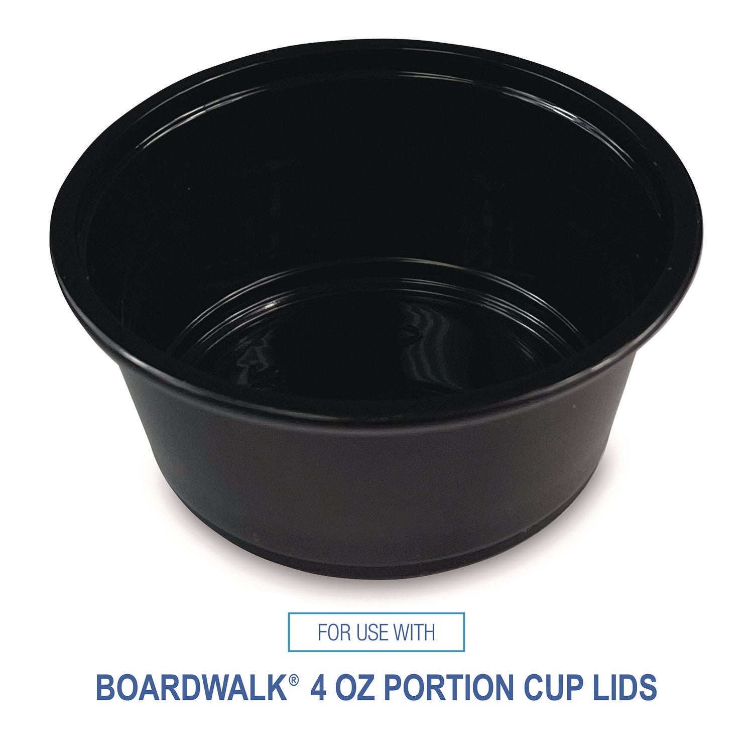 Souffle/Portion Cups, 3.25 oz, Polypropylene, Black, 2,500/Carton