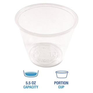 Souffle/Portion Cups, 5.5 oz Polypropylene, Translucent, 2,500/Carton