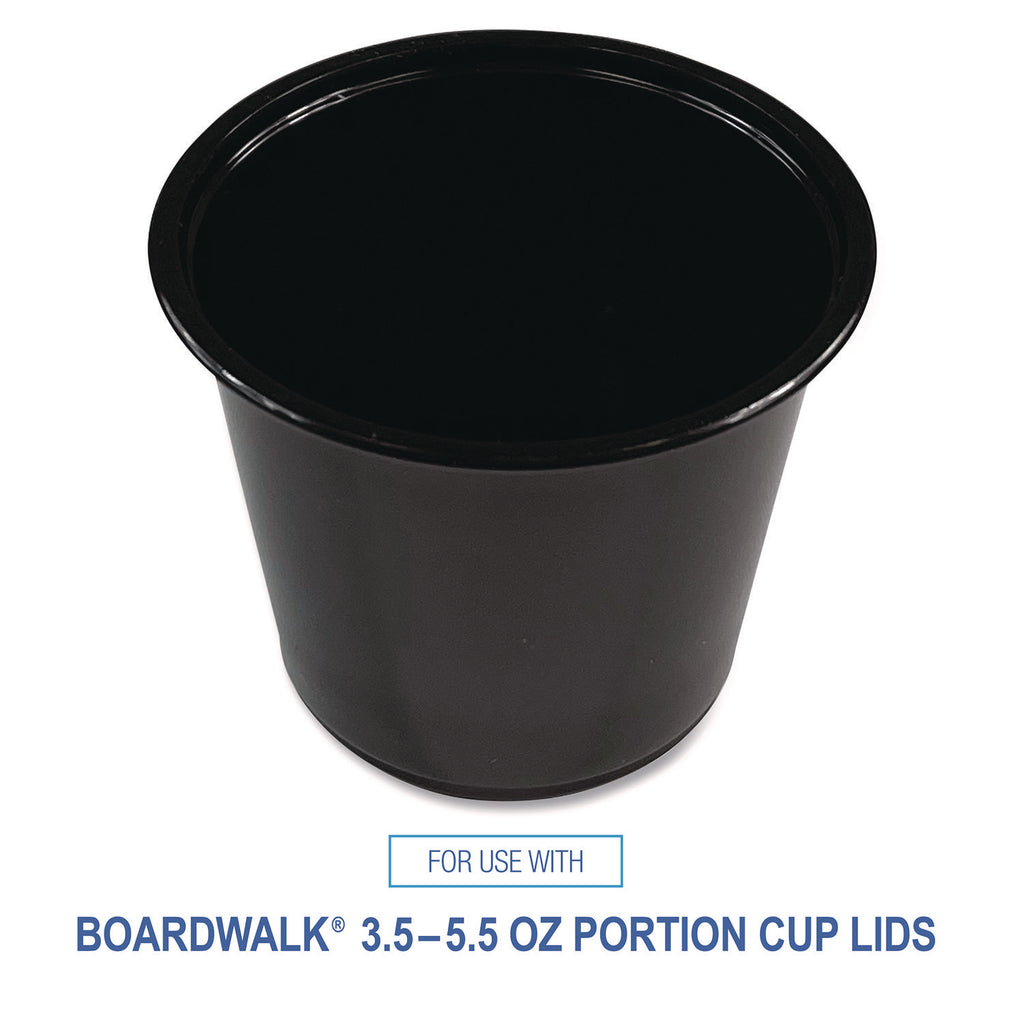 Souffle/Portion Cups, 5.5 oz Polypropylene, Black, 2,500/Carton