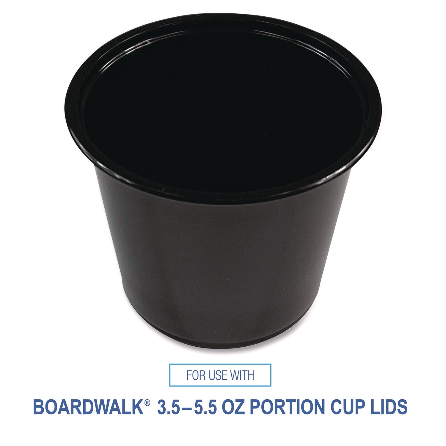 Souffle/Portion Cups, 5.5 oz Polypropylene, Black, 2,500/Carton