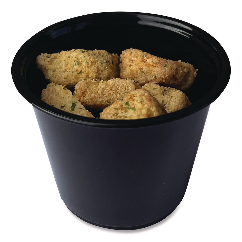 Souffle/Portion Cups, 5.5 oz Polypropylene, Black, 2,500/Carton