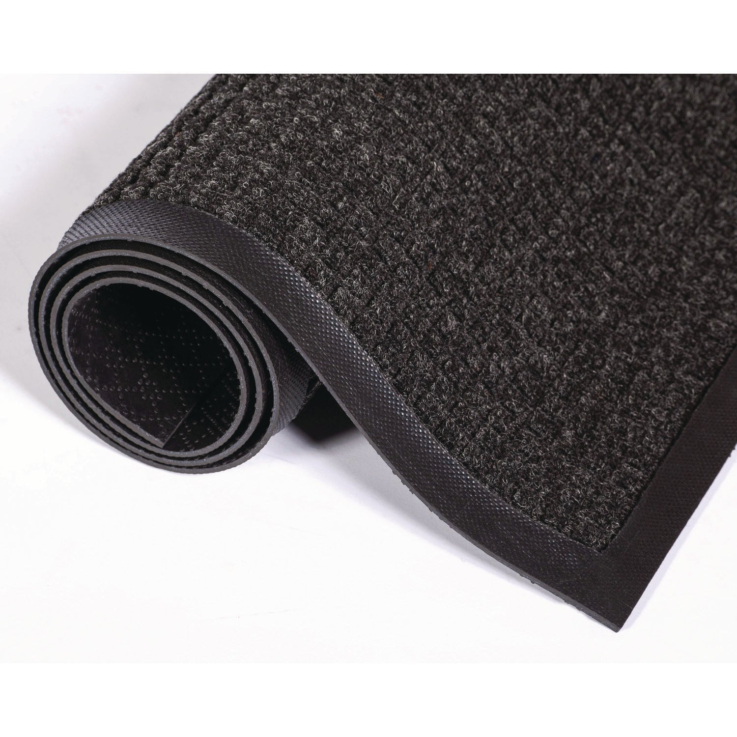 Super-Soaker Wiper Mat with Gripper Bottom, Polypropylene, 46 x 72, Charcoal