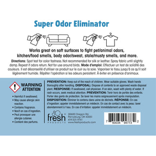 Super Odor Eliminator, 32 oz Spray Bottle, 6/Carton