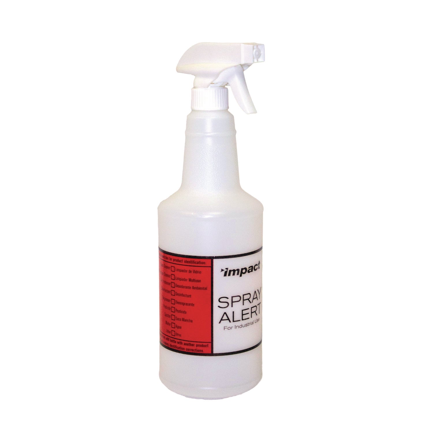 Spray Alert System, 32 oz, Natural with White/White Sprayer, 24/Carton - 4