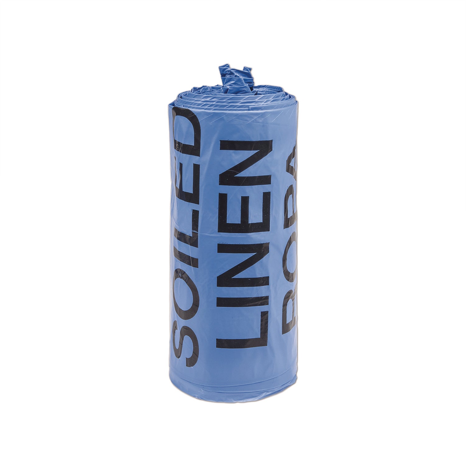 Lldpe 30X43 1 Mil Blue Printed "Soiled Linen" Can Liner Rolls