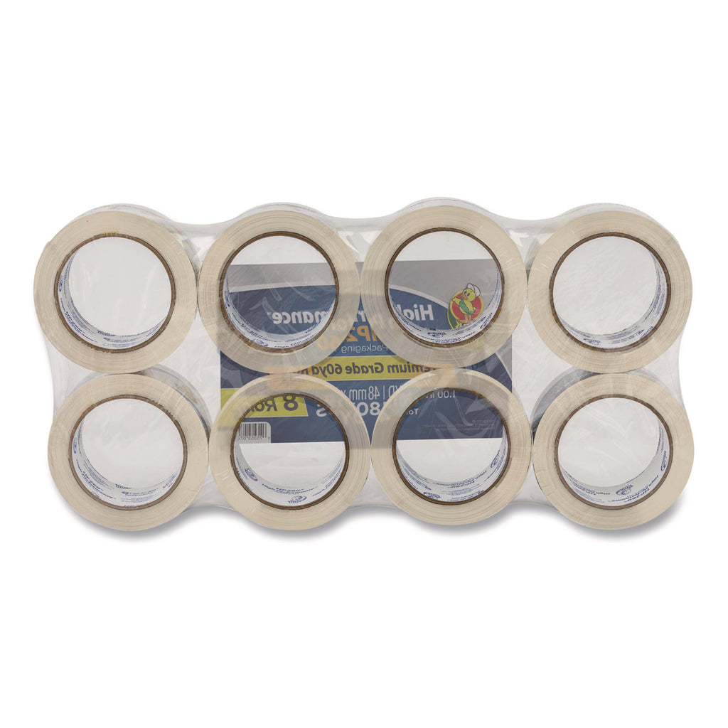 HP260 Packaging Tape, 3" Core, 1.88" x 60 yds, Clear, 8/Pack