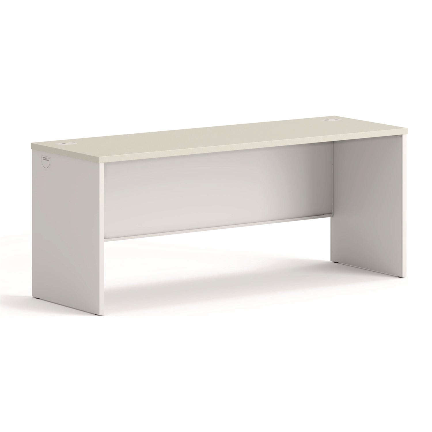38000 Series Desk Shell, 72" x 24" x 30", Light Gray/Silver