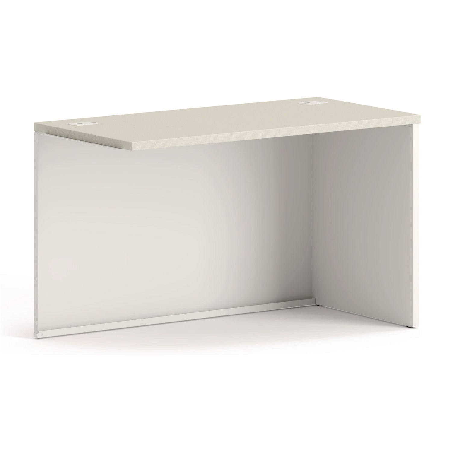 38000 Series Return Shell, Right, 31.75w x 53.19d x 3.75h,Silver Mesh/Light Gray