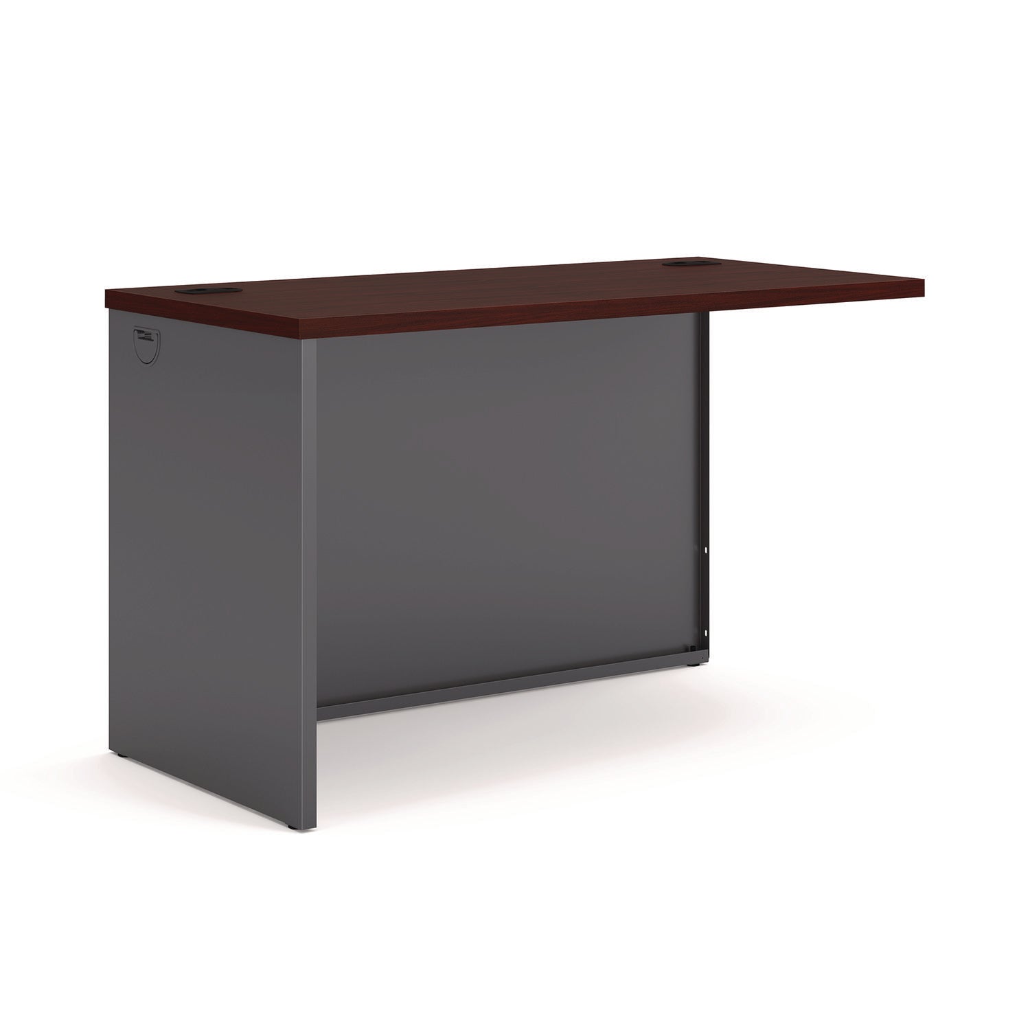 38000 Series Return Shell, Left, 48w x 24d x 29.5h, Mahogany/Charcoal