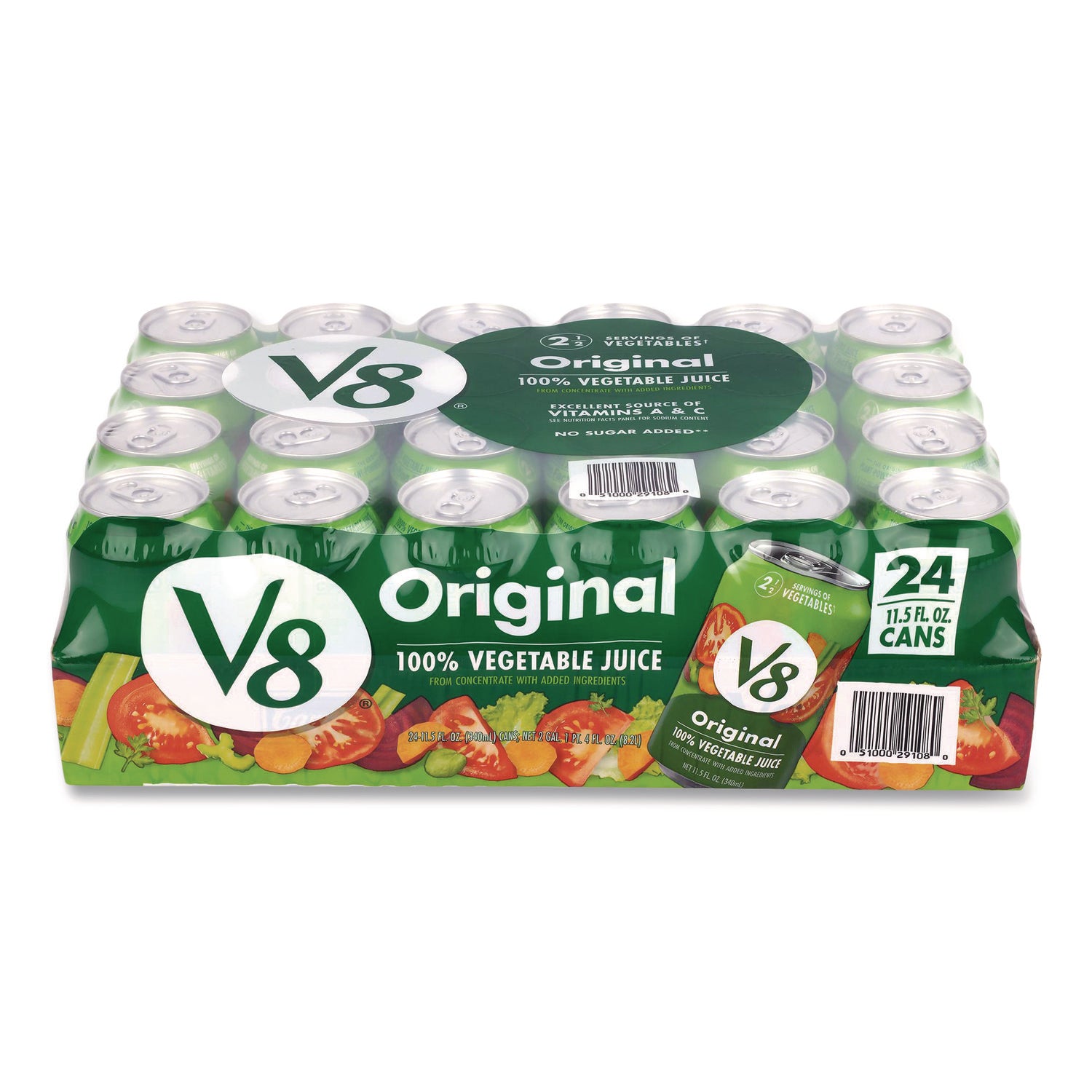 Vegetable Juice, 11.5 oz Can, 28/Carton, Ships in 1-3 Business Days