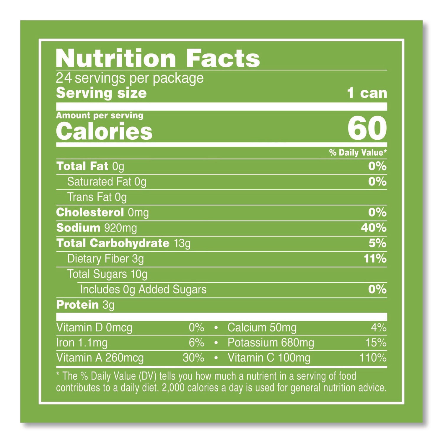 Vegetable Juice, 11.5 oz Can, 28/Carton, Ships in 1-3 Business Days