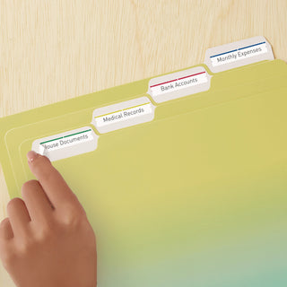 Removable File Folder Labels with Sure Feed Technology, 0.66 x 3.44, White, 7/Sheet, 36 Sheets/Pack