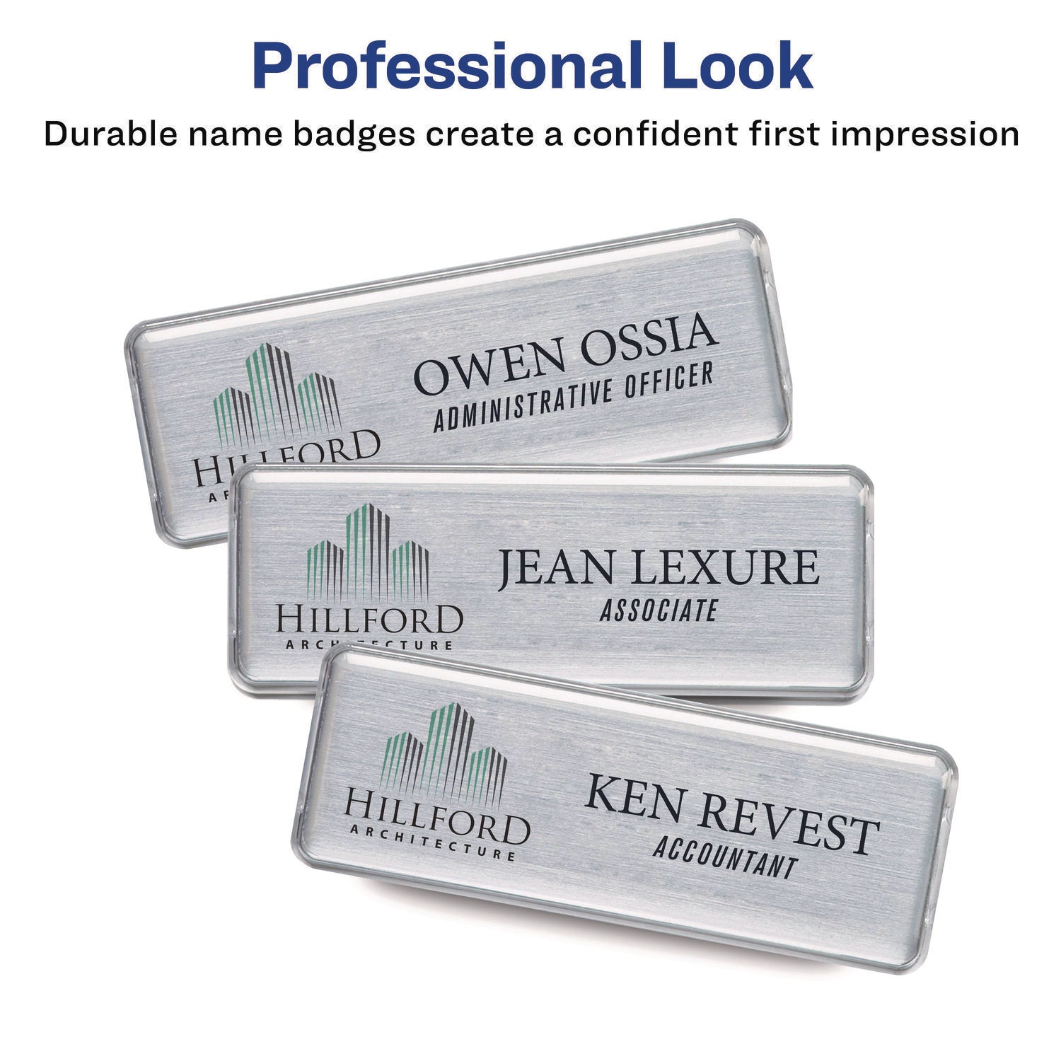 The Mighty Badge Name Badge Inserts, 1 x 3, Clear, Laser, 20/Sheet, 5 Sheets/Pack