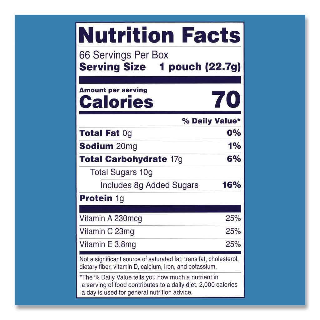 Fruit Snacks, Mixed Fruit, 0.9 oz Pouch, 40/Box