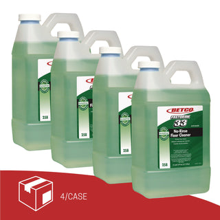 Betco No-Rinse Floor Cleaner - FASTDRAW 33 - Concentrate - 64 fl oz (2 quart) - Rain Fresh Scent - 4 / Carton - Rinse-free, Non-flammable, Glycol-free, Petroleum Free, Phosphate-free, Water Soluble, Silicate-free - Light Green