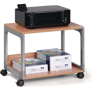 System 48 Multi-Function Trolley, Metal, 2 Shelves, 23.6 x 18.7 x 17, Beech