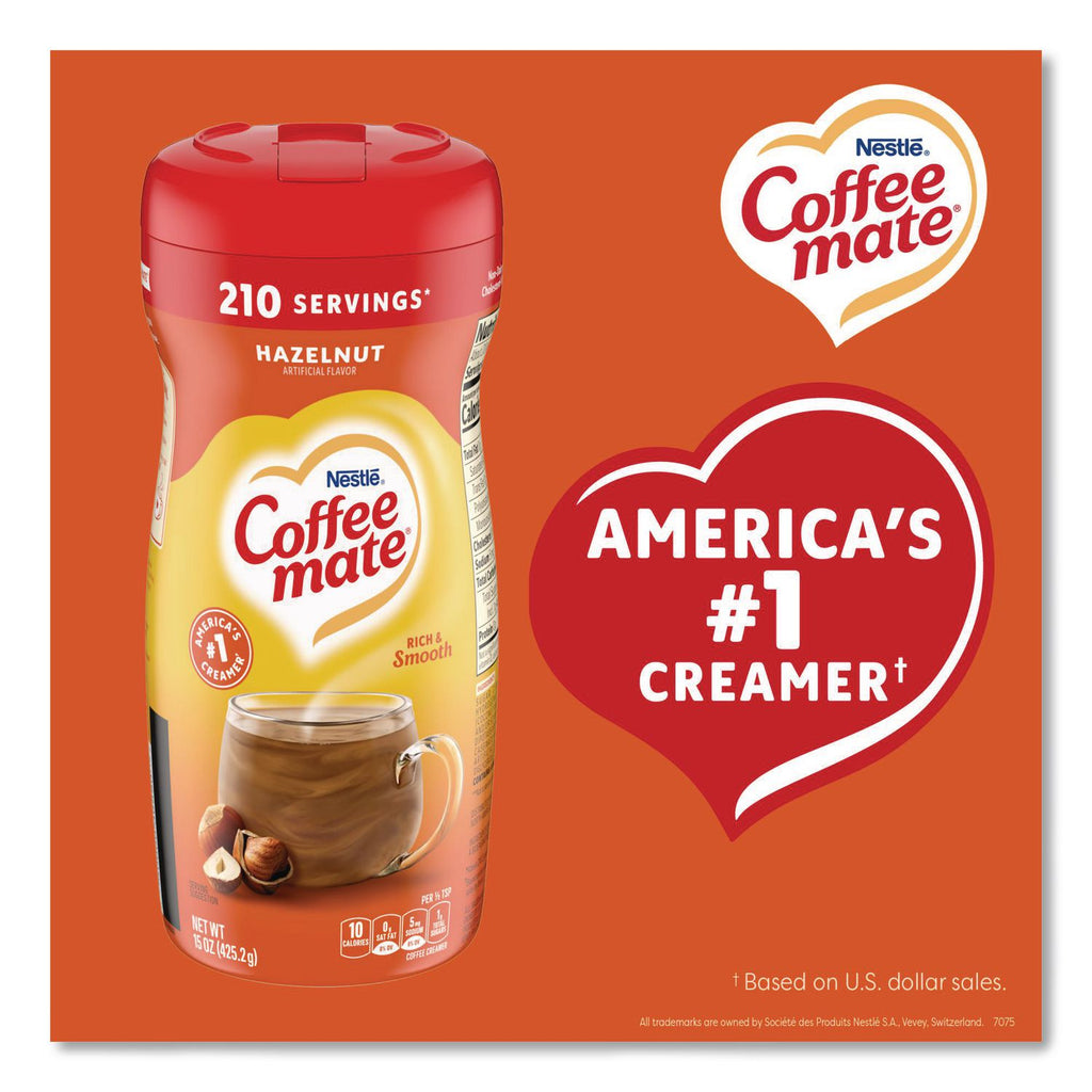Hazelnut Creamer Powder, 15oz Plastic Bottle