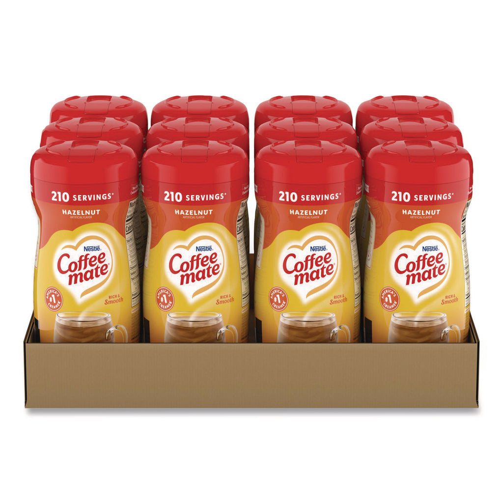 Non-Dairy Powdered Creamer, Hazelnut, 15 oz Canister, 12/Carton
