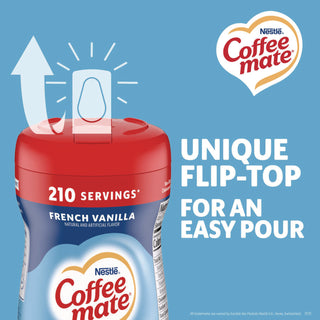 Non-Dairy Powdered Creamer, French Vanilla, 15 oz Canister, 12/Carton