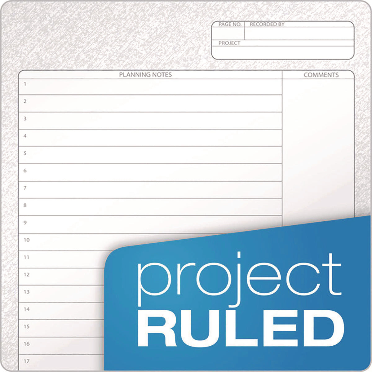 Docket Gold Planner, 1-Subject, Narrow Rule, Black Cover, (70) 8.5 x 6.75 Sheets