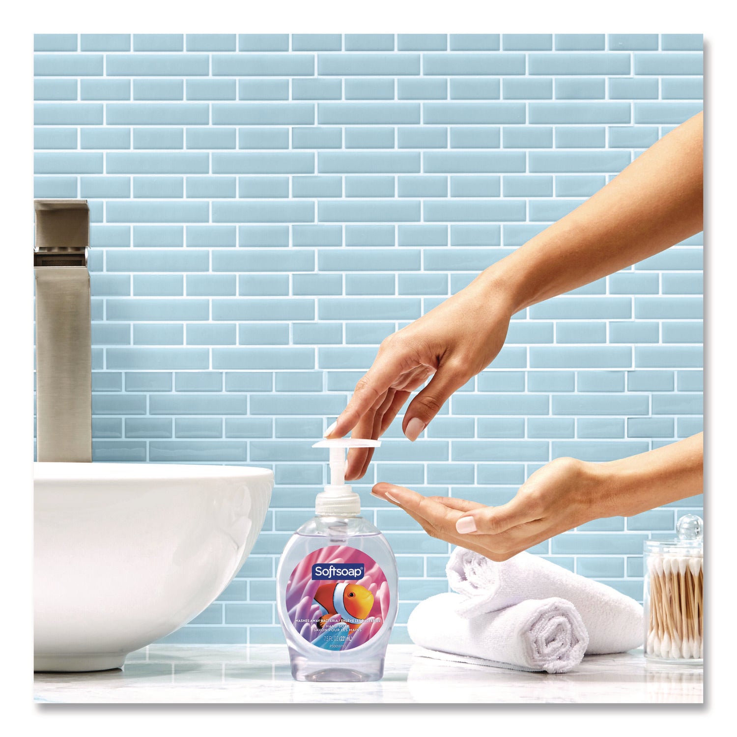 Liquid Hand Soap Pump, Aquarium Series, Fresh Floral, 7.5 Oz