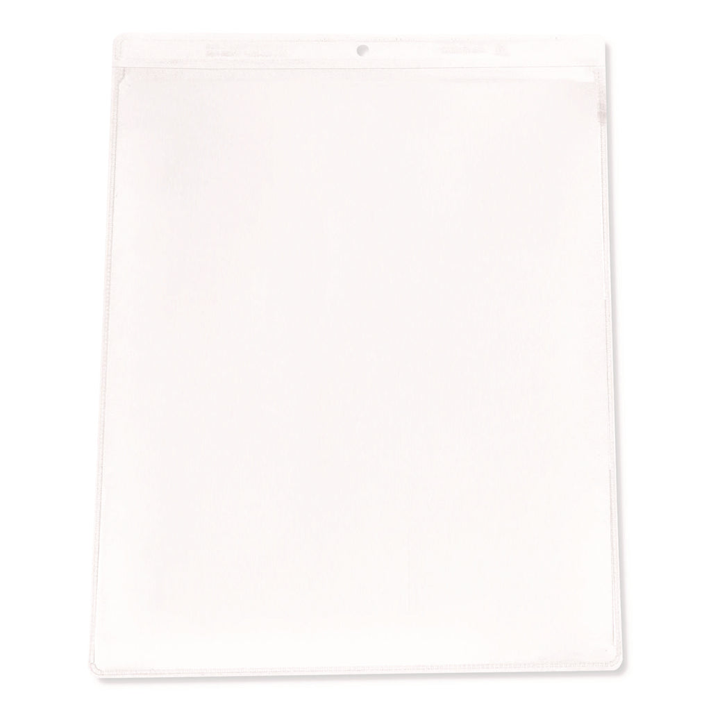 Clear Vinyl Shop Ticket Holders, Both Sides Clear, 50 Sheets, 9 x 12, 50/Box