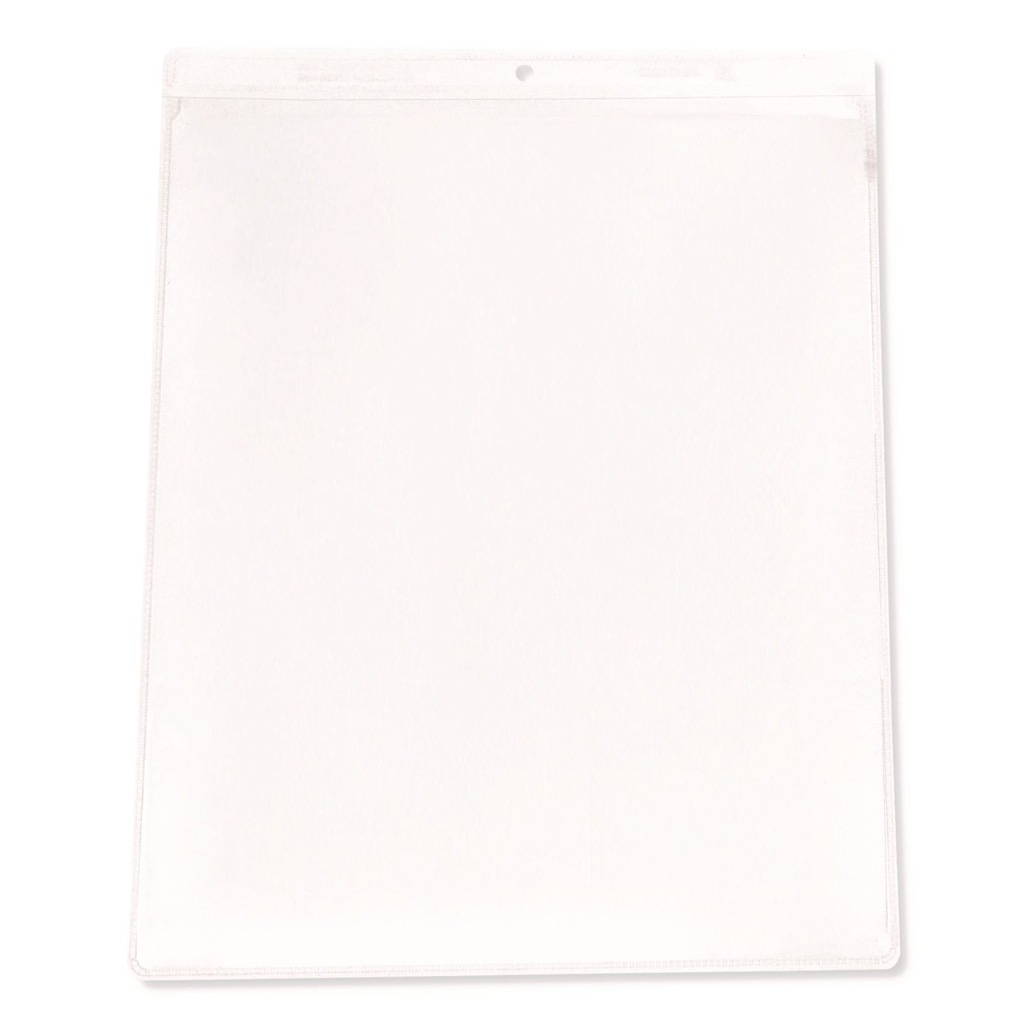 Clear Vinyl Shop Ticket Holders, Both Sides Clear, 50 Sheets, 9 x 12, 50/Box