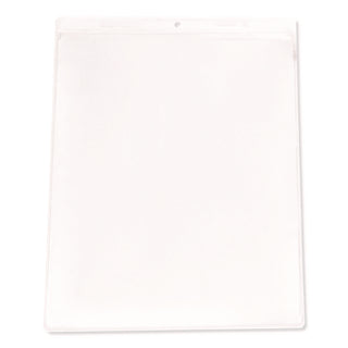 Clear Vinyl Shop Ticket Holders, Both Sides Clear, 50 Sheets, 9 x 12, 50/Box