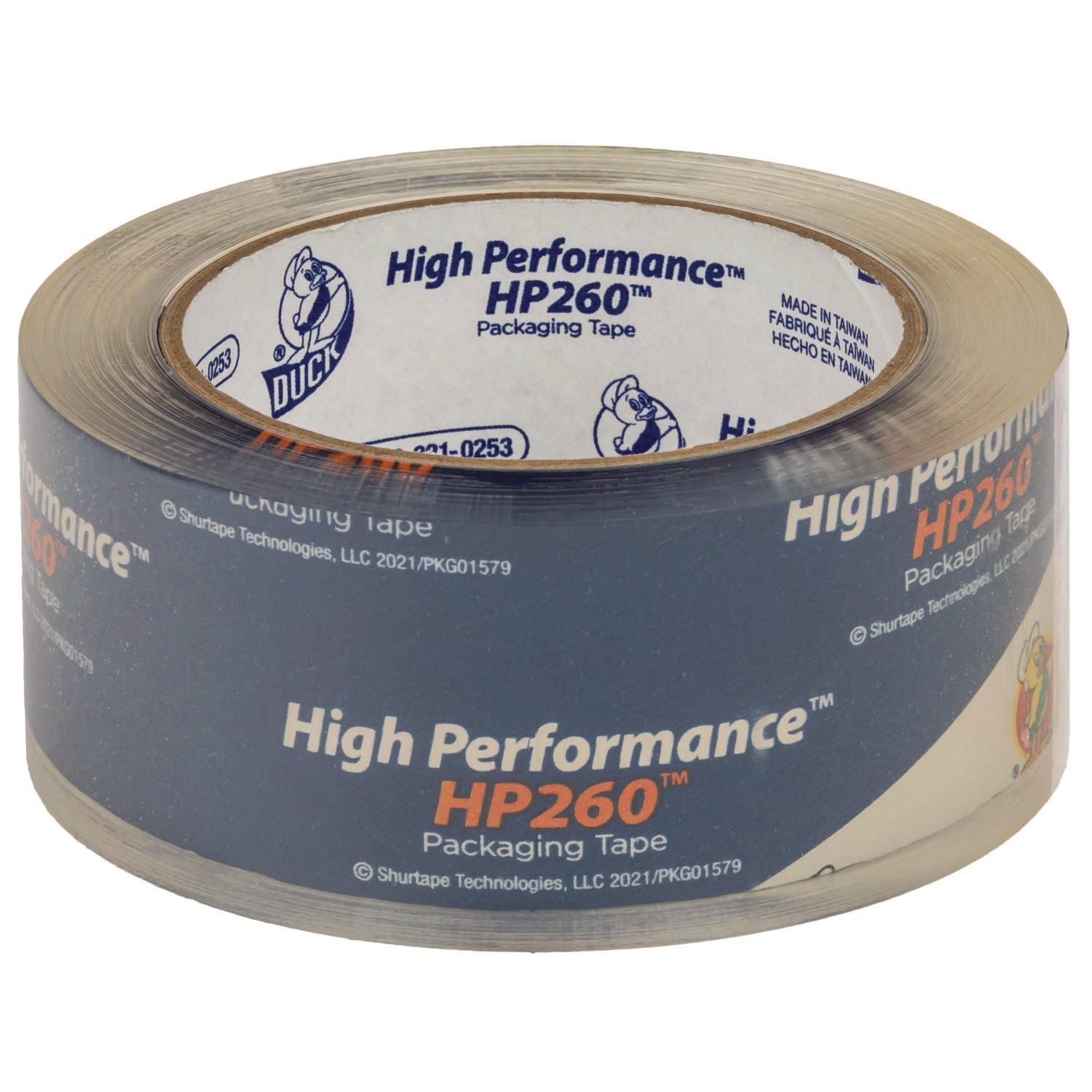 HP260 Packaging Tape, 3" Core, 1.88" x 60 yds, Clear, 8/Pack