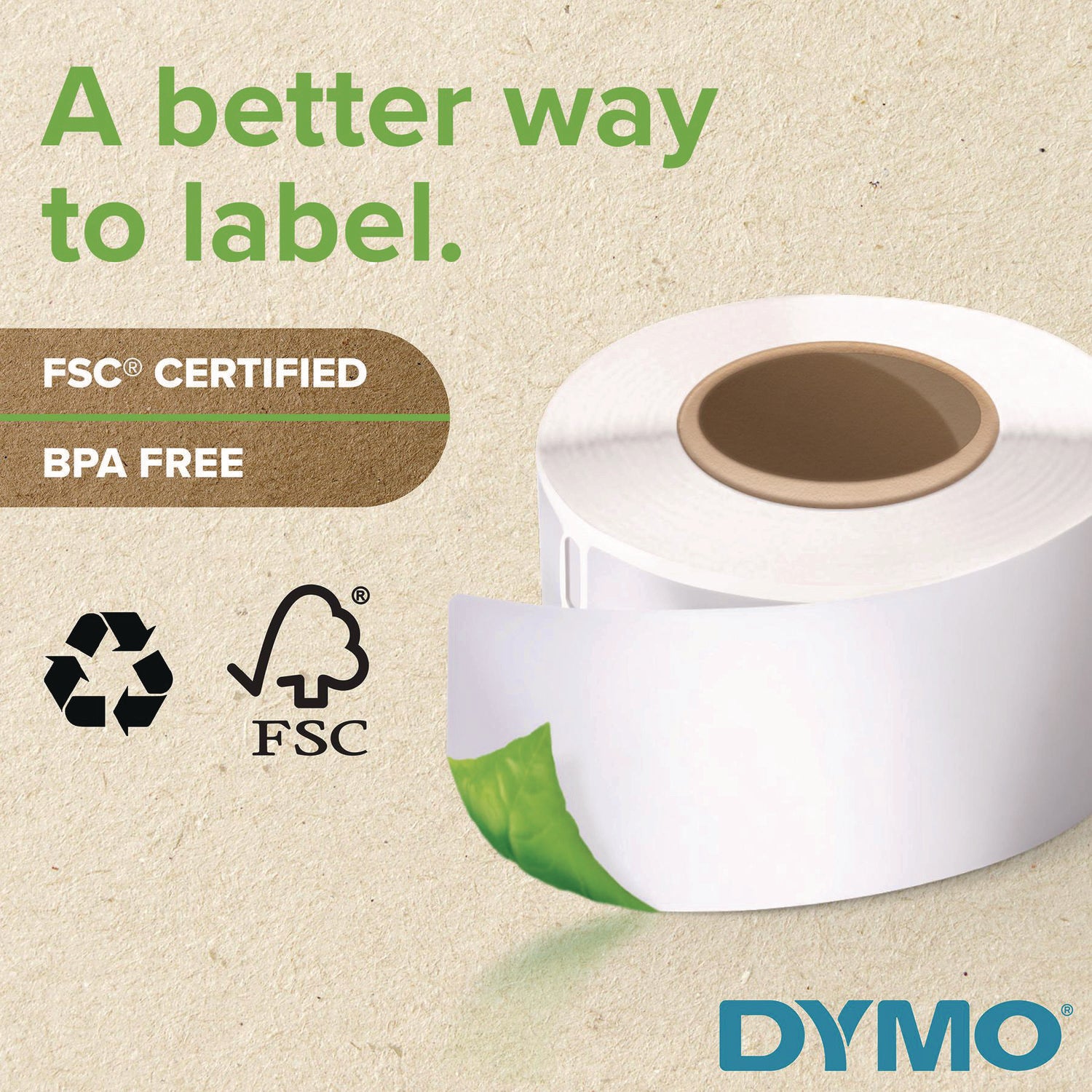 LabelWriter Address Labels, 1.4" x 3.5", White, 260 Labels/Roll, 2 Rolls/Pack
