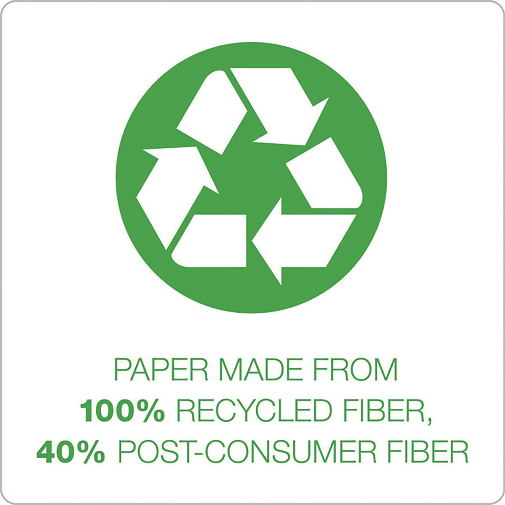 Second Nature Recycled Ruled Pads, Narrow Rule, 50 White 5 x 8 Sheets, Dozen