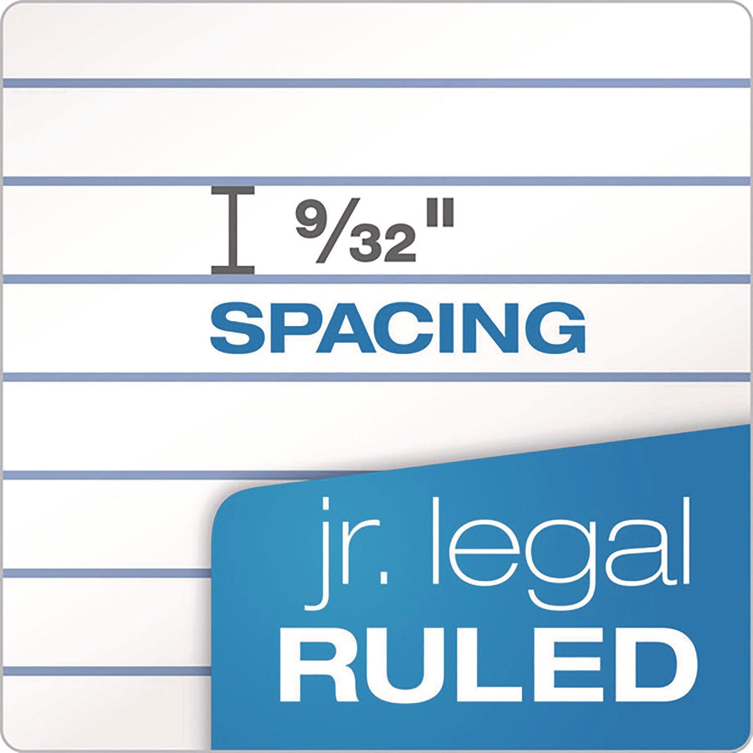Second Nature Recycled Ruled Pads, Narrow Rule, 50 White 5 x 8 Sheets, Dozen