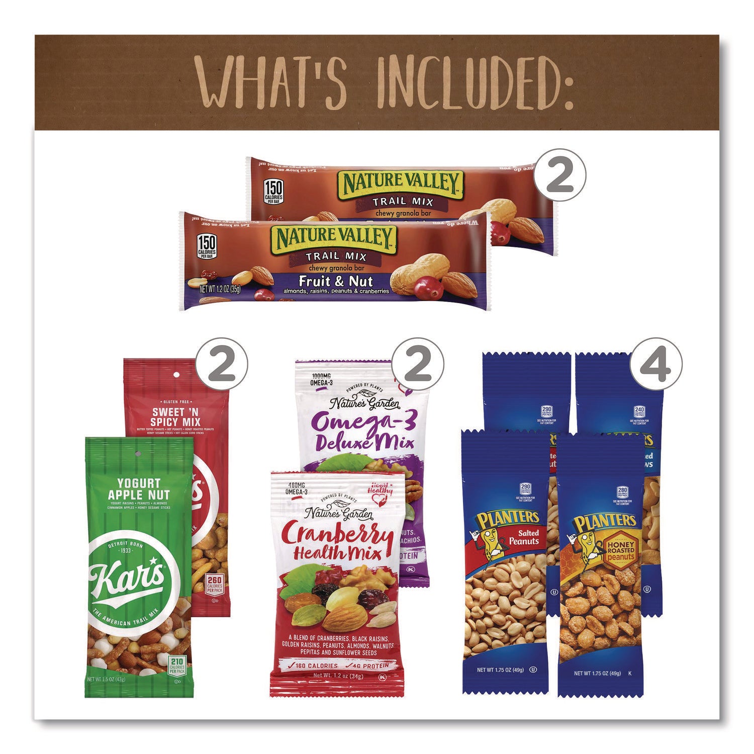 On The Go Snack Box, 27 Assorted Snacks/Box, Ships in 1-3 Business Days