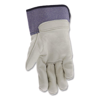 Mustang Leather Palm Gloves, Blue/Cream, X-Large, Dozen