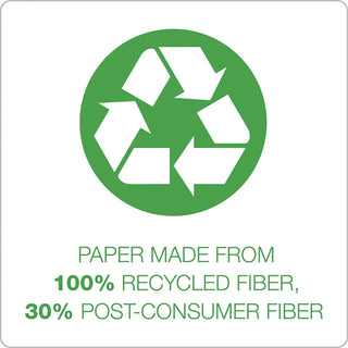 Second Nature Recycled Ruled Pads, Wide/Legal Rule, 50 Canary-Yellow 8.5 x 11.75 Sheets, Dozen