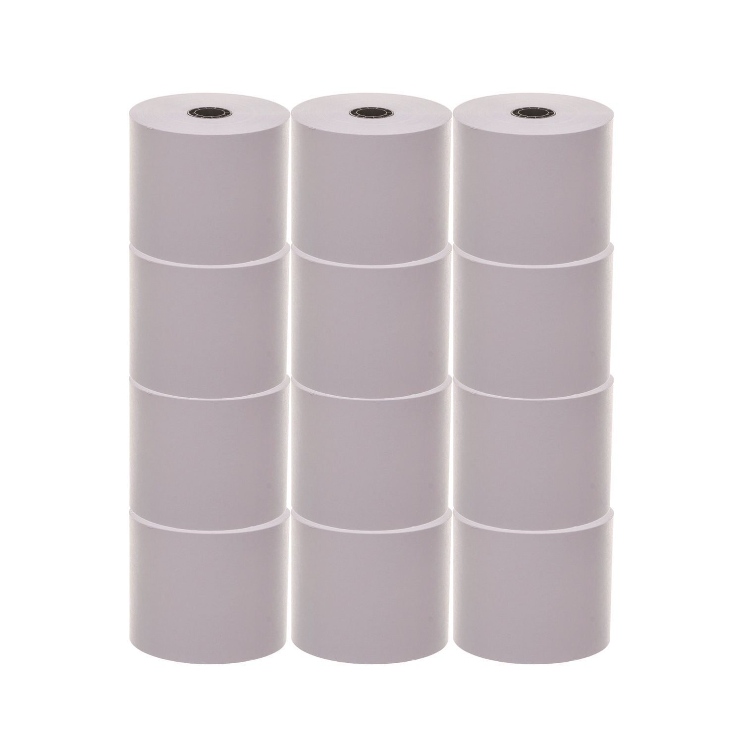 Impact Bond Paper Rolls, 2.25" x 150 ft, White, 12/Pack