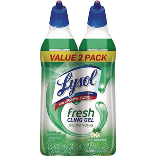 Cling and Fresh Toilet Bowl Cleaner, Forest Rain Scent, 24 oz, 2/Pack, 4 Packs/Carton