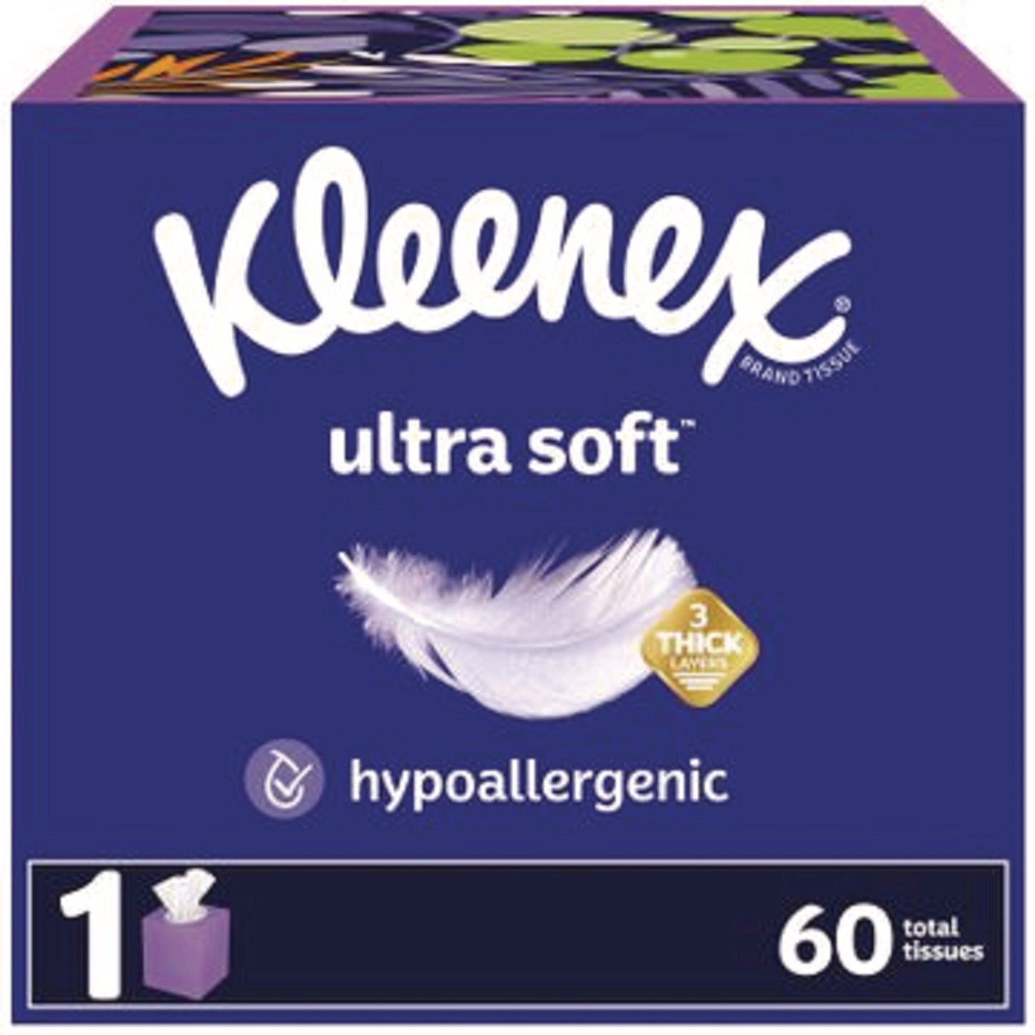 Kleenex Ultra Soft Tissues - 3 Ply - White - Soft, Strong, Fragrance-free - For Multipurpose - 65 Per Box - 1 Each
