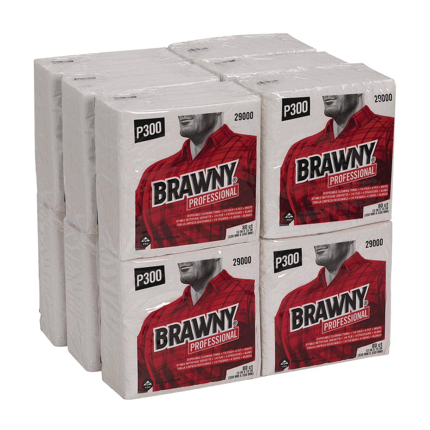 Brawny Ind Scrim All Purp Wpr 13X13 Whi 12/80