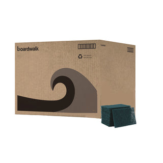Heavy-Duty Scour Pad, 6 x 9, Green 15/Carton