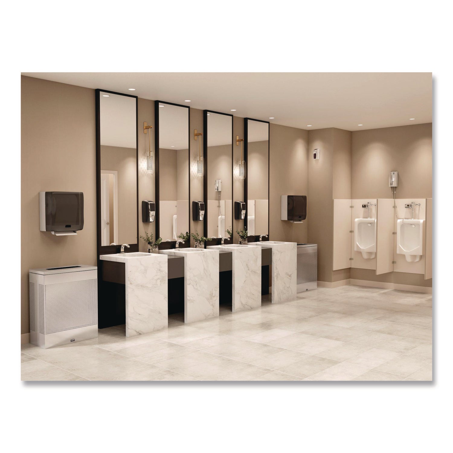 One Shot Soap Dispenser - Touch Free, Foam, 1.9 x 5.5 x 4, Polished Chrome