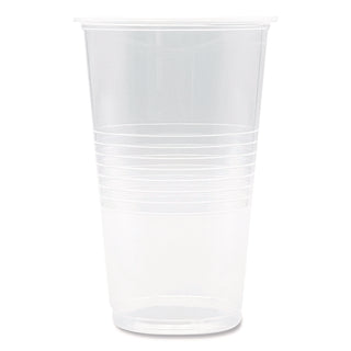 Translucent Plastic Cold Cups, 20 oz, Clear, 1,000/Carton