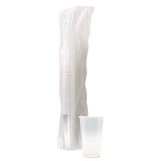 Translucent Plastic Cold Cups, 20 oz, Clear, 50/Pack