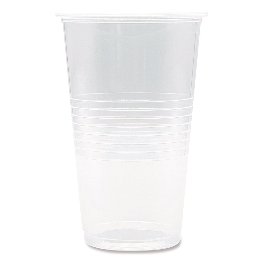 Translucent Plastic Cold Cups, 20 oz, Clear, 50/Pack